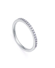 Sterling Silver Ring With Rhodium Plating And Whi
