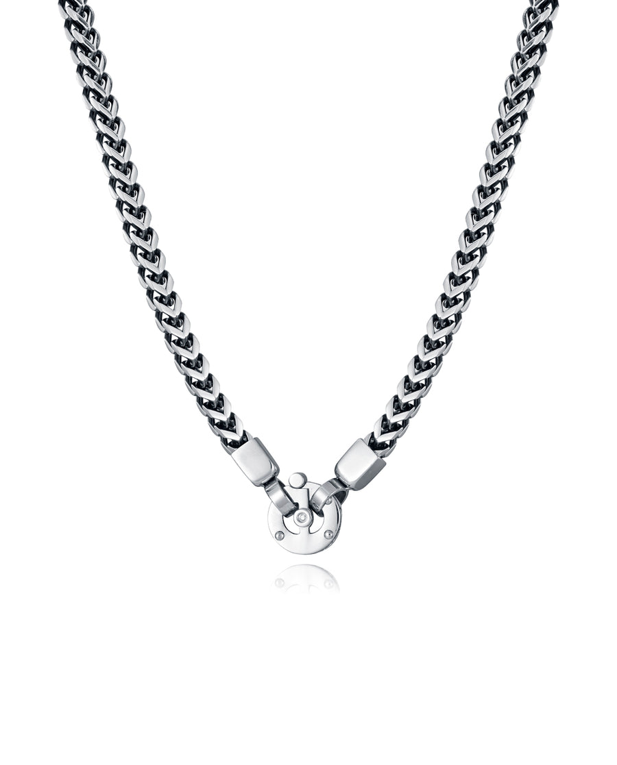 Chain Necklace In Steel: Length 60 Cm Gent Fn