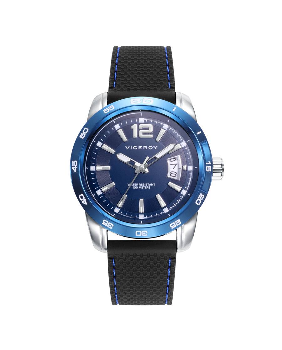 Stainless Steel Watch Ip Blue Strap Man Va
