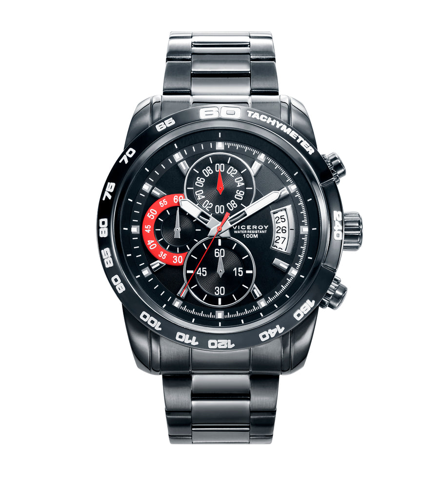 Crono Acero Ip Gris Brazalete Sr Va
