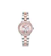 Reloj Acero Y Ip Oro Rosa Brazalete Sra Chic Va