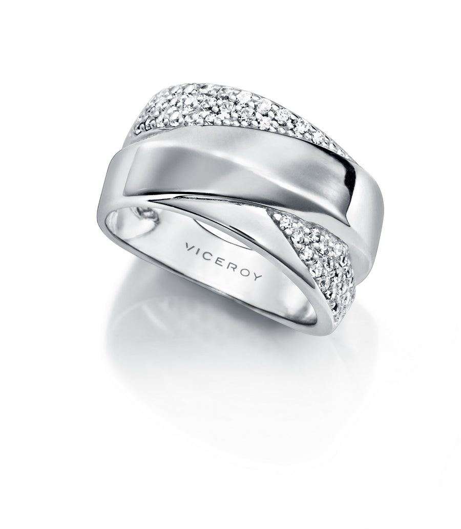 Anillo Plata Y Circonitas Sra Jewels
