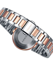 Reloj Acero Ip Rosa Brazalete Sra Va