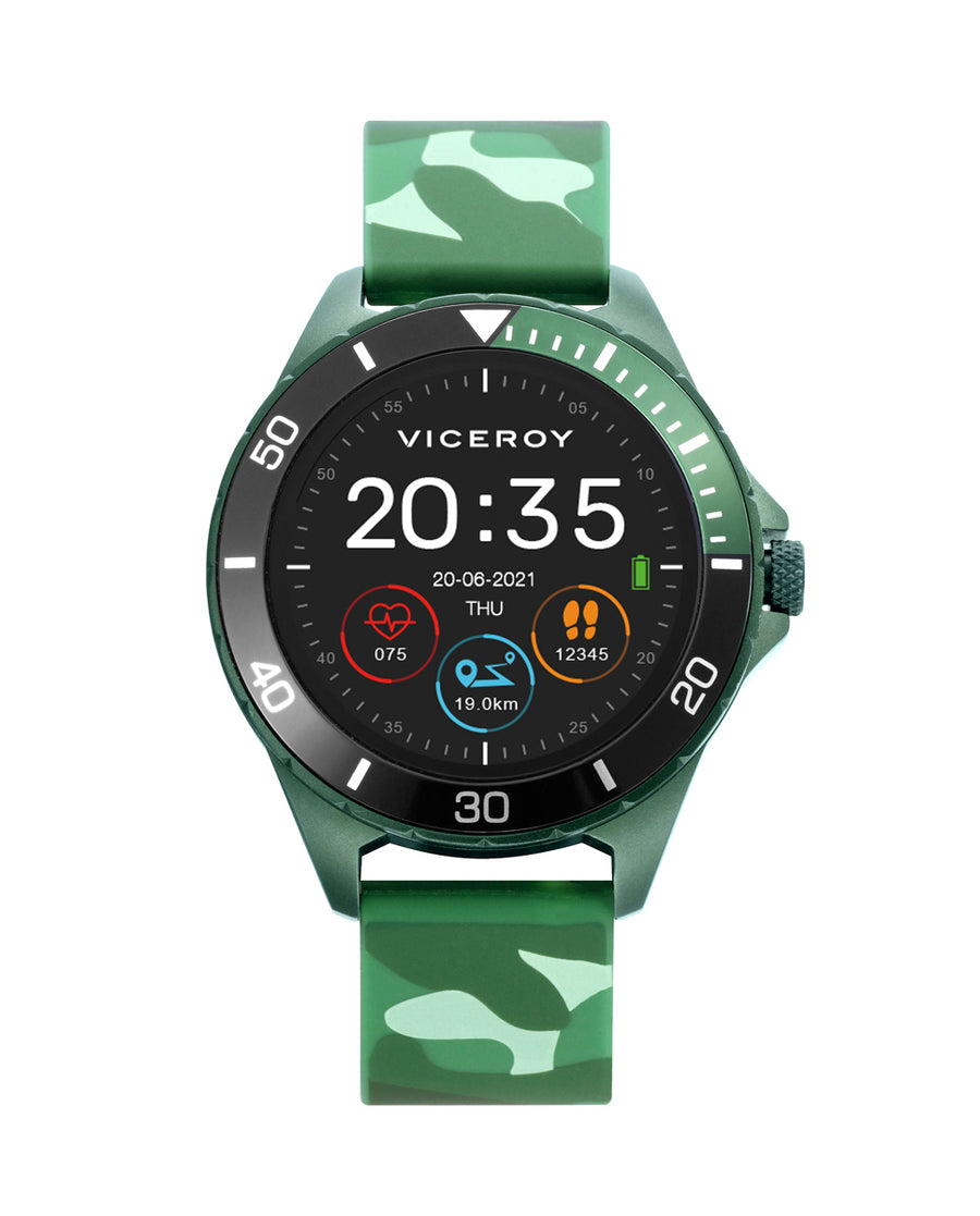 Pack Reloj Smart Aluminio Verde Correa Niño Va