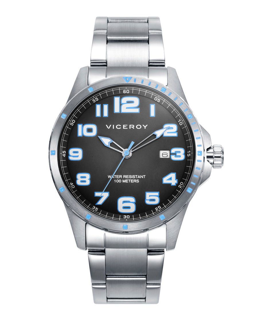 Reloj Acero Brazalete Sr Va