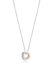 Coll Bague Argent Massif 2 Tons Circ Sra Jwls