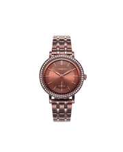 Reloj Acero Ip Marrón Brazalete Sra Chic Va