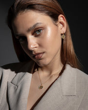 Sterling Silver Earrings With Gold Plating And Co