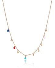 Collar Acero Ip Dorado Colgantes Sra Fn