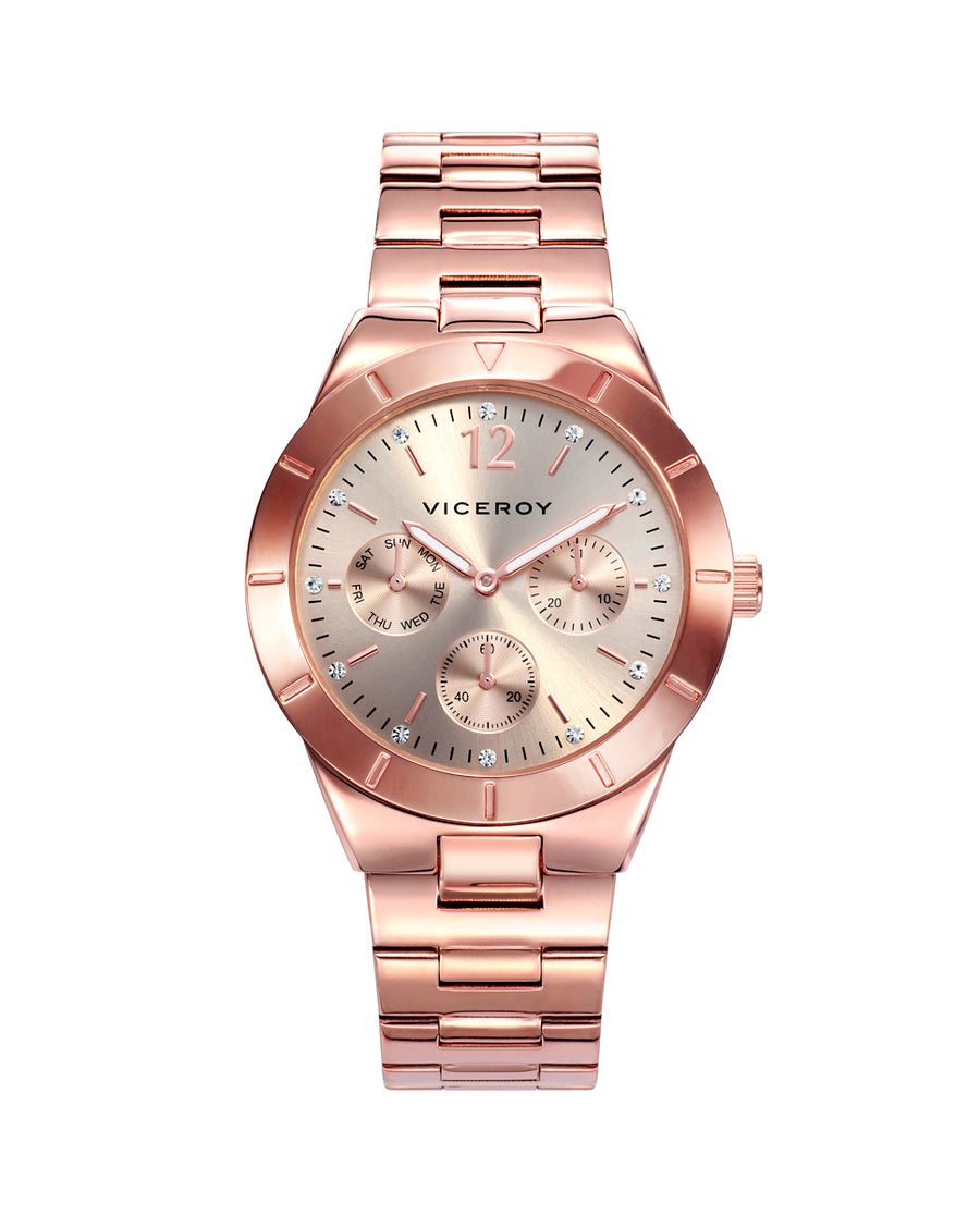 Multi Acero Ip Rosa Brazalete Sra Va