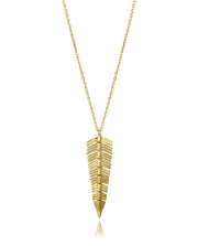 Sterling Silver Necklace With Gold Plating Pendan
