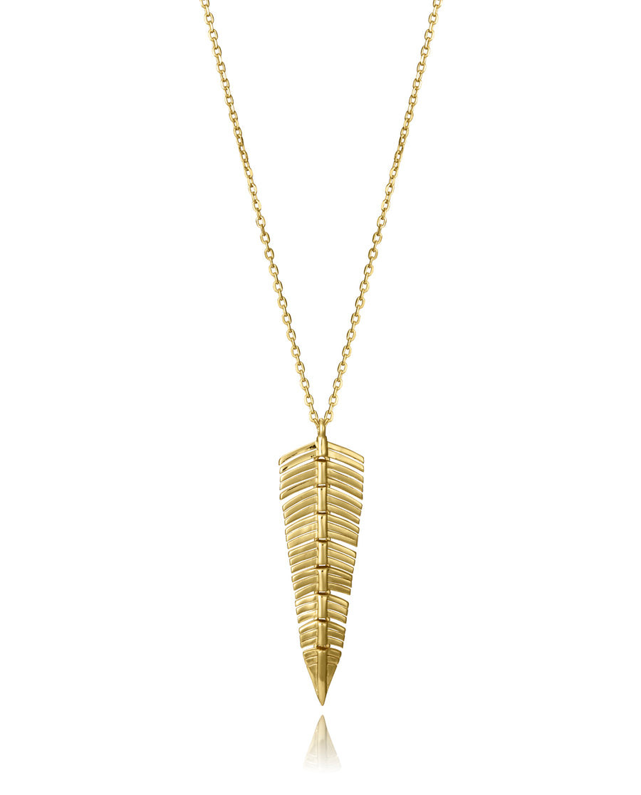 Sterling Silver Necklace With Gold Plating Pendan