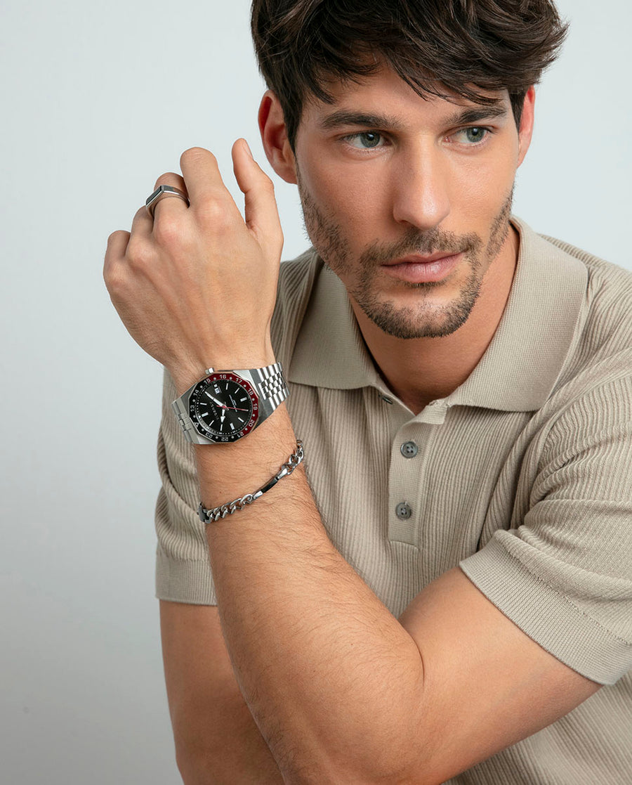 Puls Acero E Ip Negro Sr Fashion