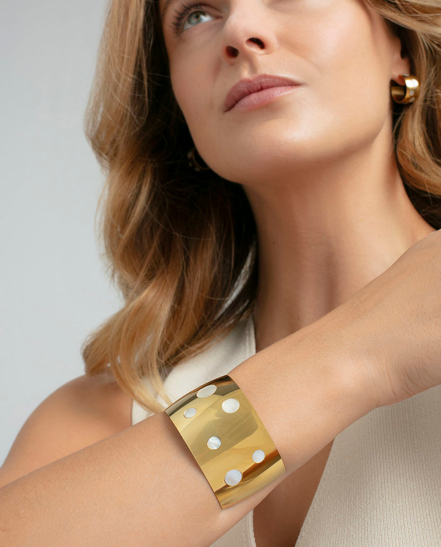 Puls Acero Ip Dorado Madre Perla Sra Fashion