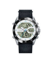 S/ Steel Ip Black Anadigit Watch Strap Boy Next