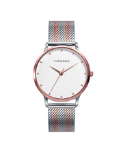 Reloj Acero Ip Rosa Brazalete Sra Va