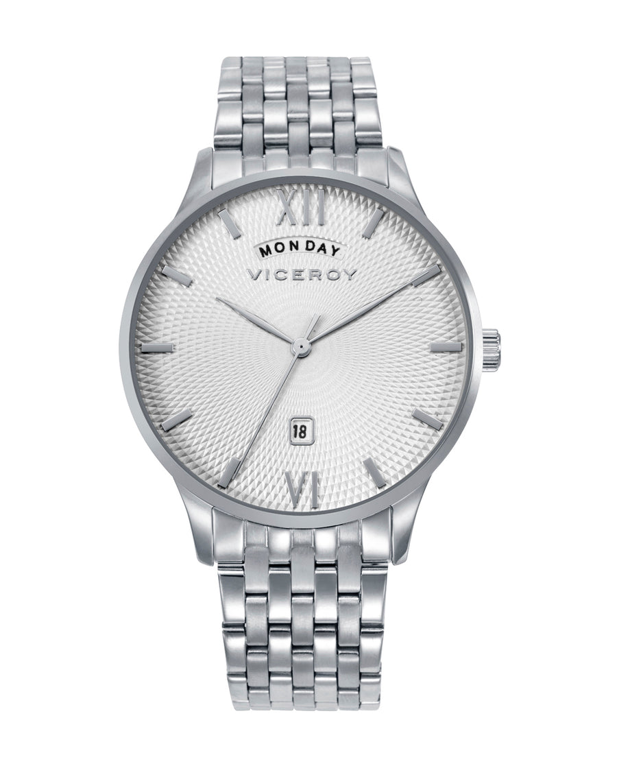 Reloj Acero Brazalete Sr Va