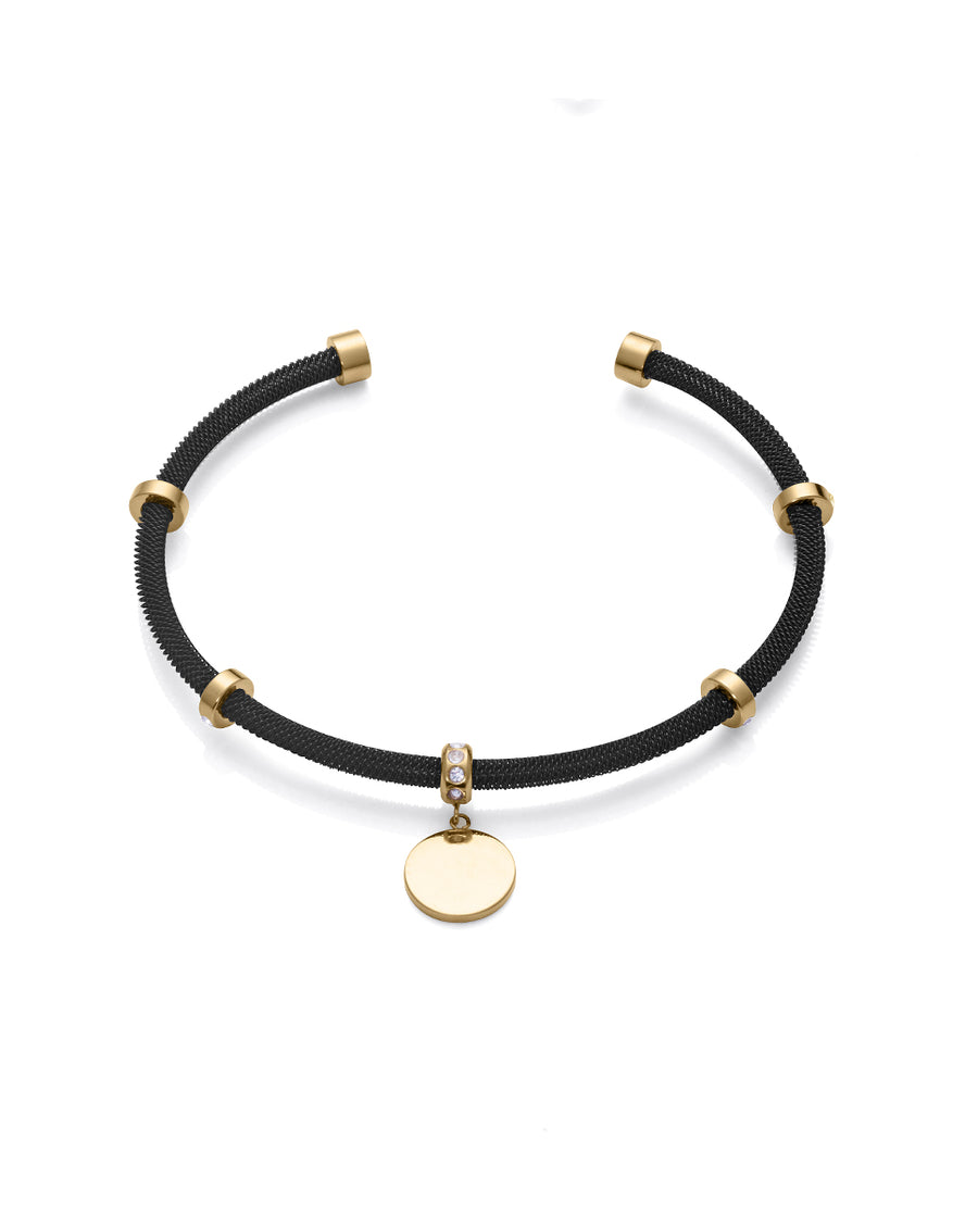 Puls Acero Ip Negro Y Dorado Circ Sra Fn