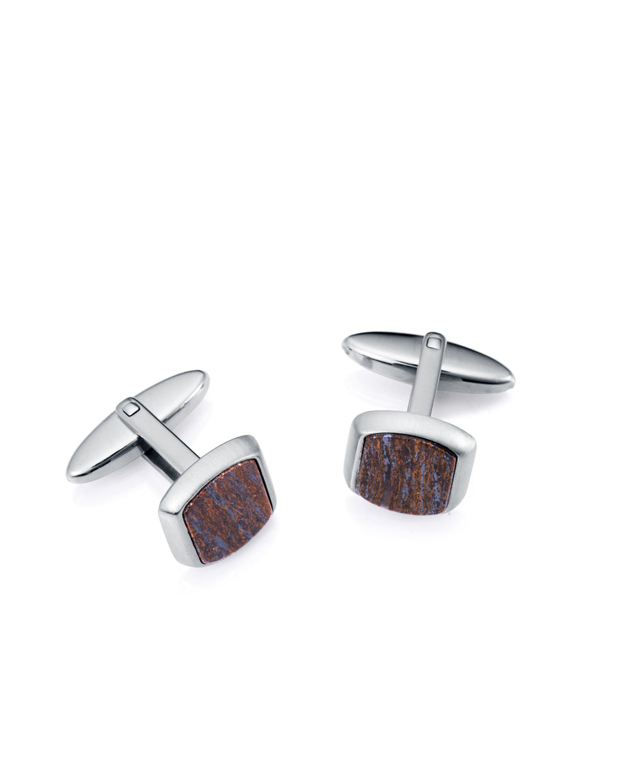 Gemelos  Acero Piedra Nat Sr Fashion