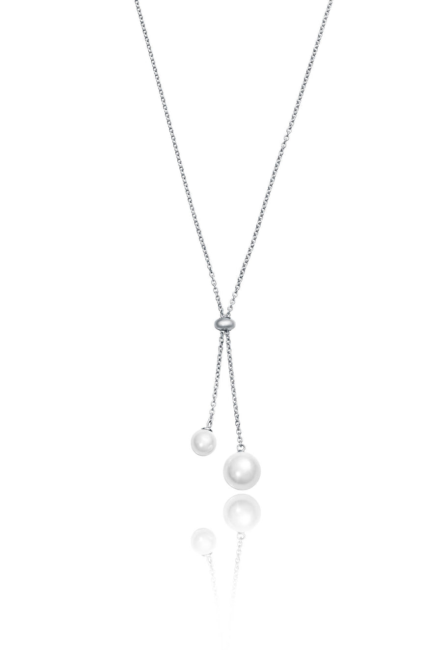 Collar Plata De Ley Ajustable + Perla Sra Jwl