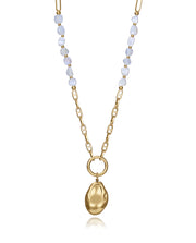 Steel Necklace Ip Gold With Mop: Length 80 Cm Lad