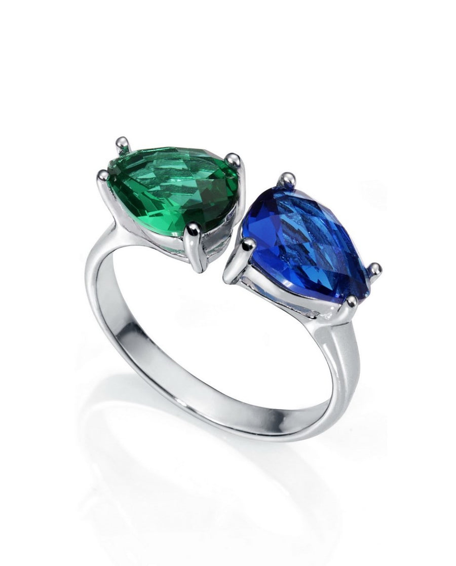 Ring Silver And Crystal Lady Jewels