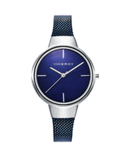 Reloj Acero Ip Azul Brazalete Sra Va