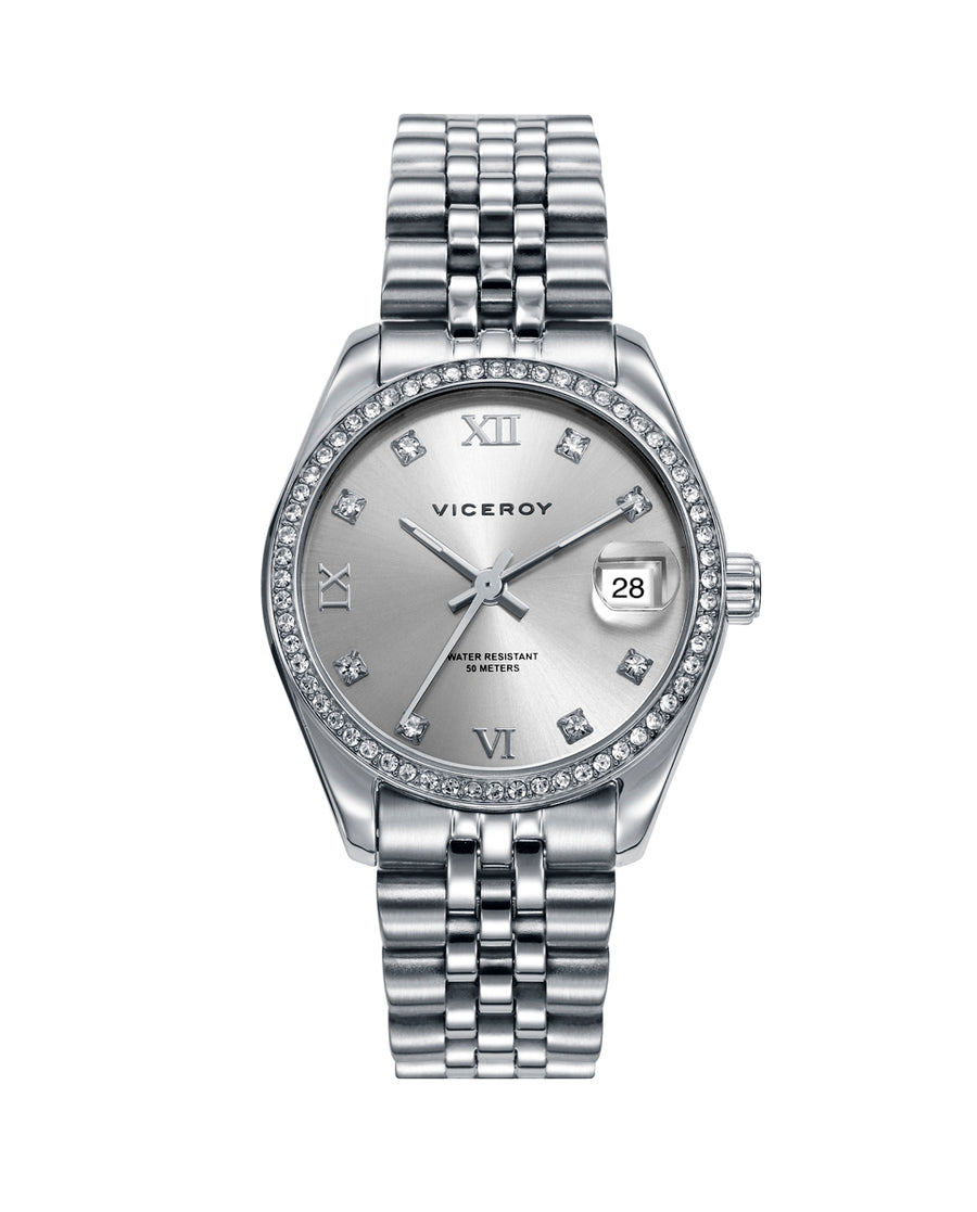Reloj Acero Brazalete Sra Va