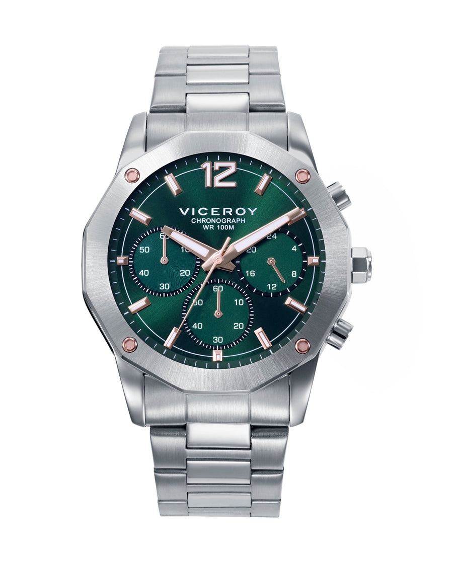 Crono Acero Ip Rosa Brazalete Sr Va