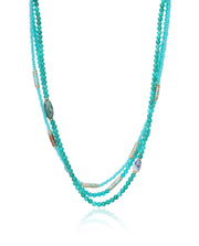 Collar Acero Ip Dorado Piedras Sra Fn
