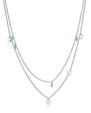 Collier Double Plaqué Argent Sterling Sra Jewels