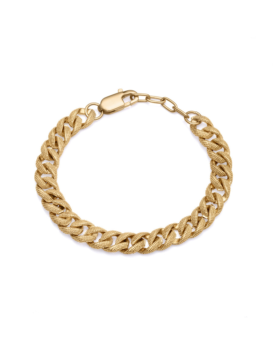 Steel Bracelet Ip Gold Chain: Length 17,5+2 Cm La