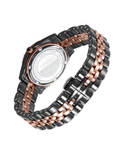 Stainless Steel And Ceramic Watch Ip Rose Bracele