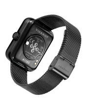 Reloj Smart Aluminio Negro Brazalete Sr Va