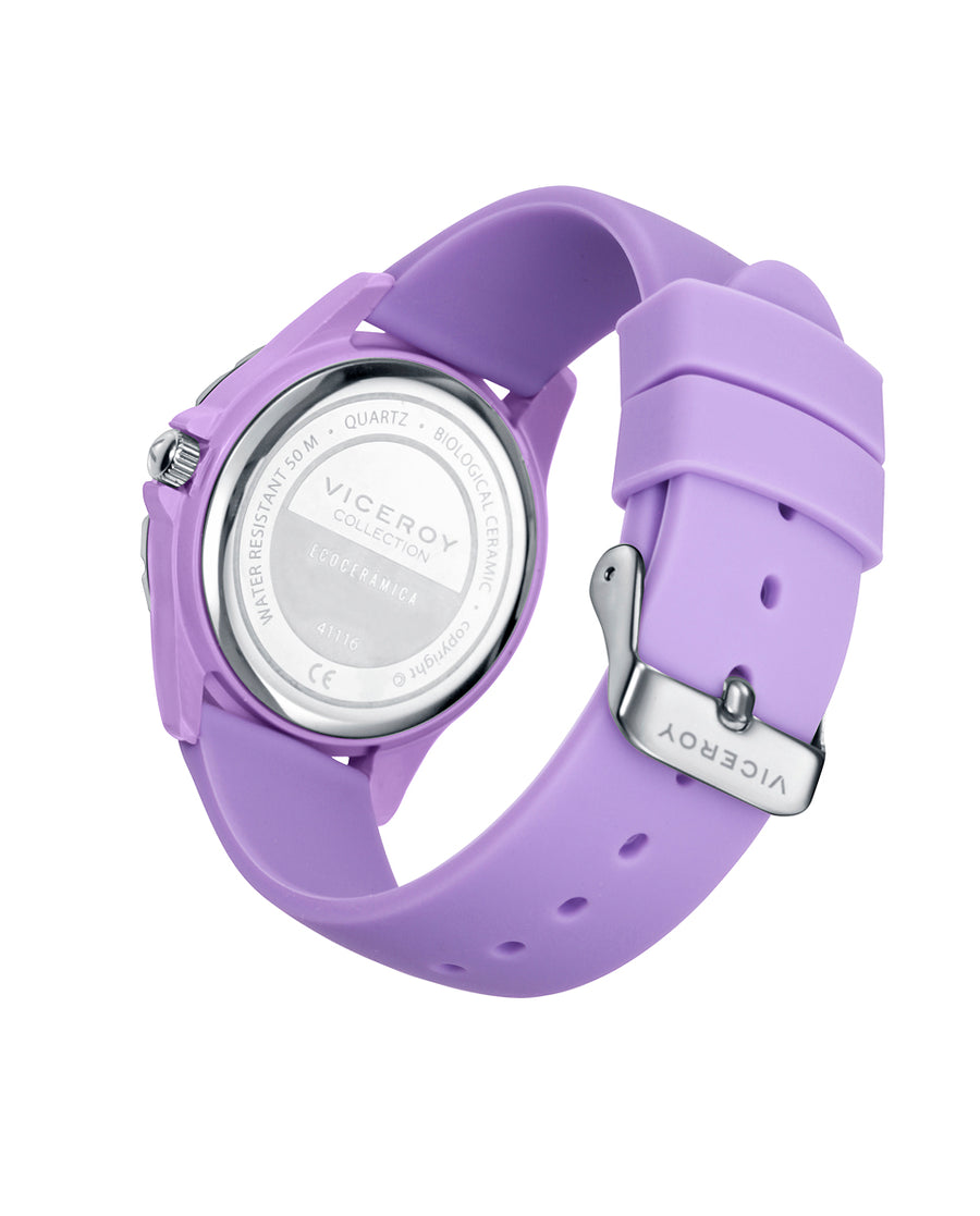 Biological Ceramic Watch Violet Bracelet Woman Va