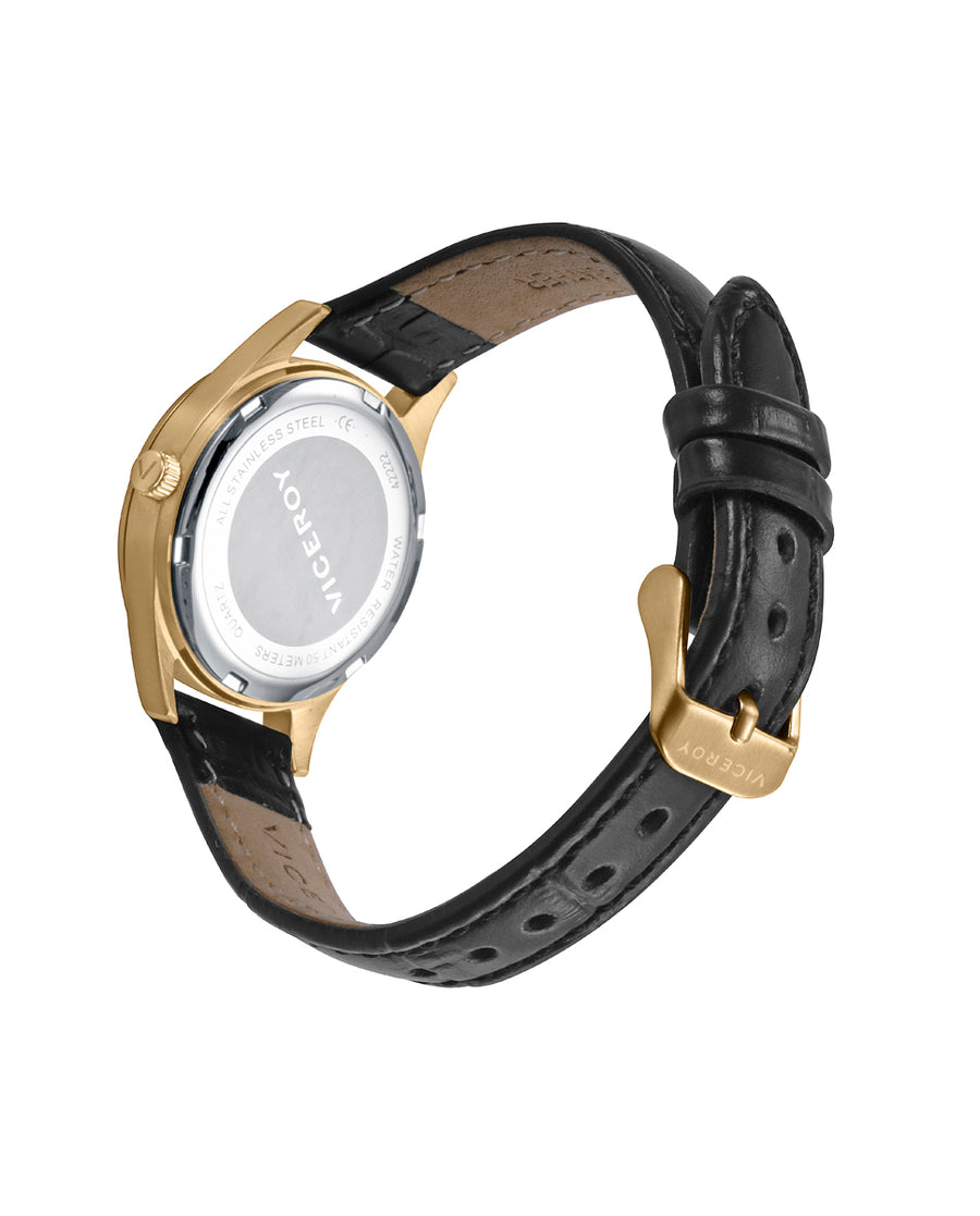 Reloj Acero Ip Dorado Correa Sra Basica Va