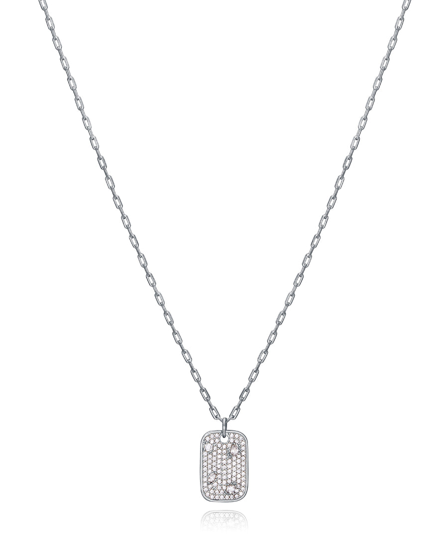 Collar Plata De Ley Baño Rodio Circ Sra Jwls
