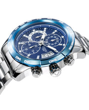 Crono Acero Ip Azul Brazalete Sr Va