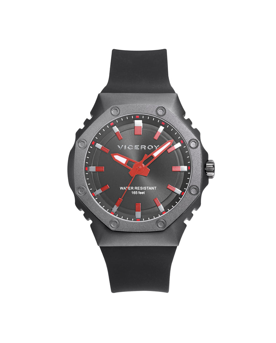 Reloj Aluminio Negro Correa Sr Va