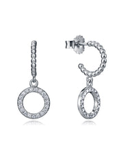 Sterling Silver Star Shaped Earring With Star Sha