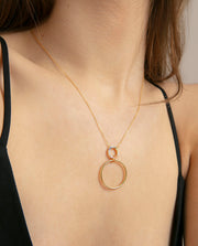 Collar Plata De Ley Baño Oro Circ Sra Jewels