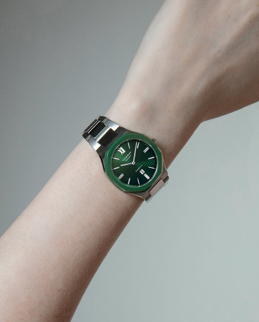 Reloj Acero Y Ceramica Brazalete Sra Va