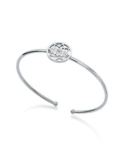 Brazalete De Acero Ojo Con Circonitas Sra Fsn