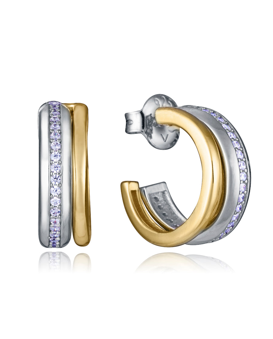 Pend Plata De Ley Baño Oro Y Rod Circ Jwls