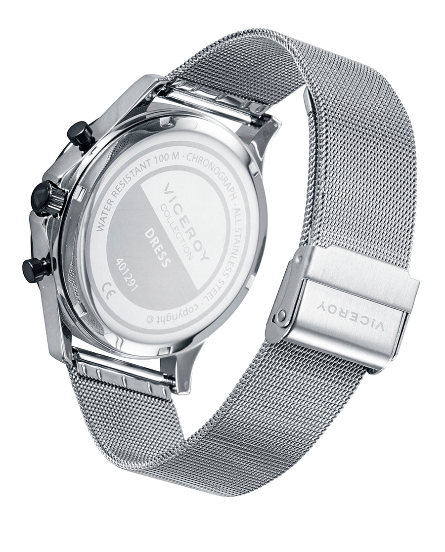 Crono Acero Ip Gris Brazalete Sr Va