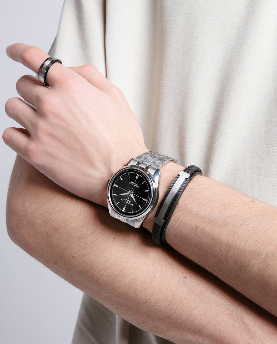 Reloj Acero Brazalete Sr Va