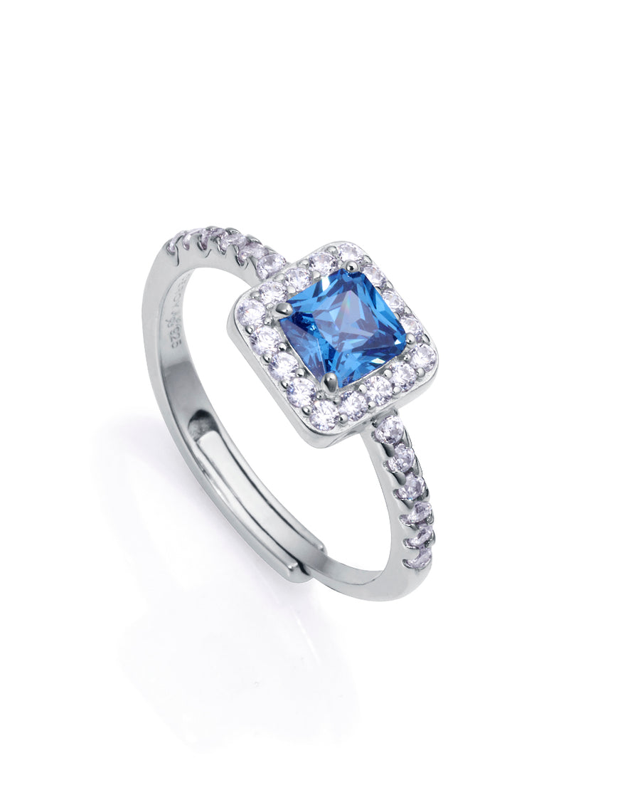 Anillo Plata De Ley Baño Rodio Sra Jewels
