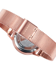 Reloj Acero Ip Rosa Brazalete Sra Va