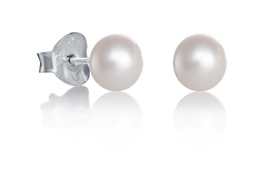 Earrings Silver And Pearls Lady Jewels