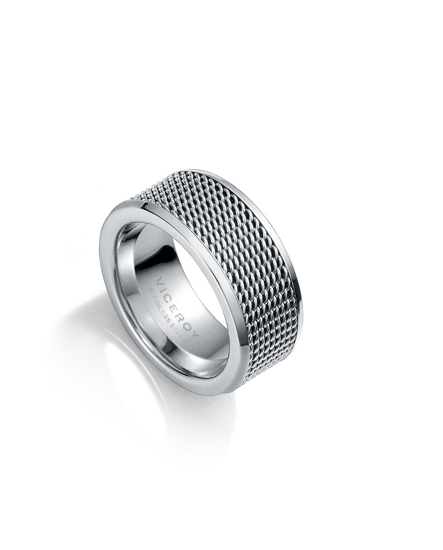 Anillo Acero Con Malla Sr Fn